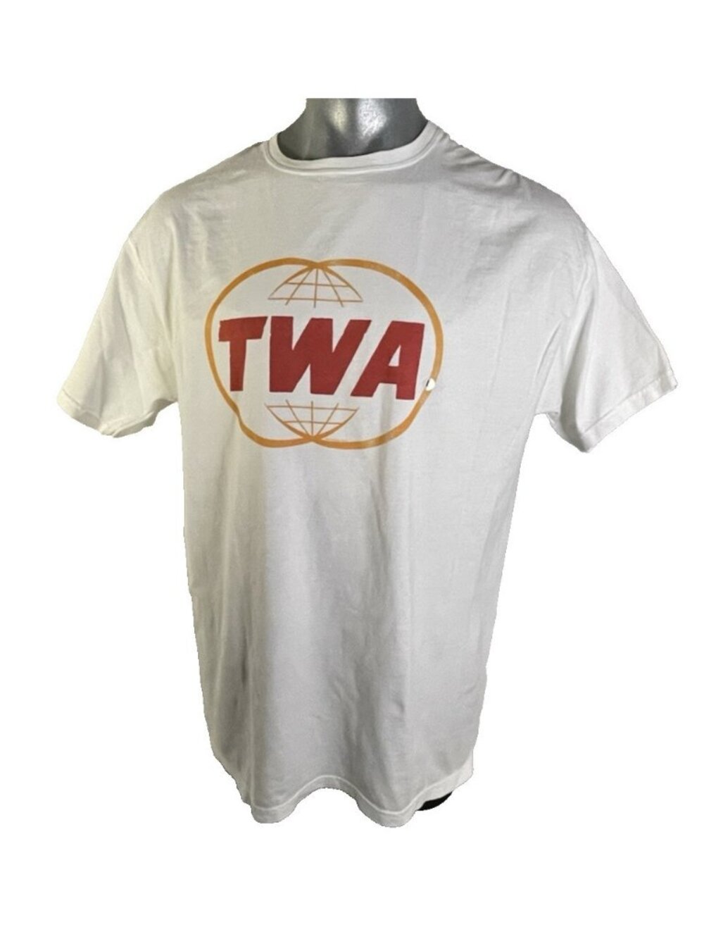 Malibu Shirts TWA Logo T Shirt sz L NWT Tee Retro Airline Trans World Airlines